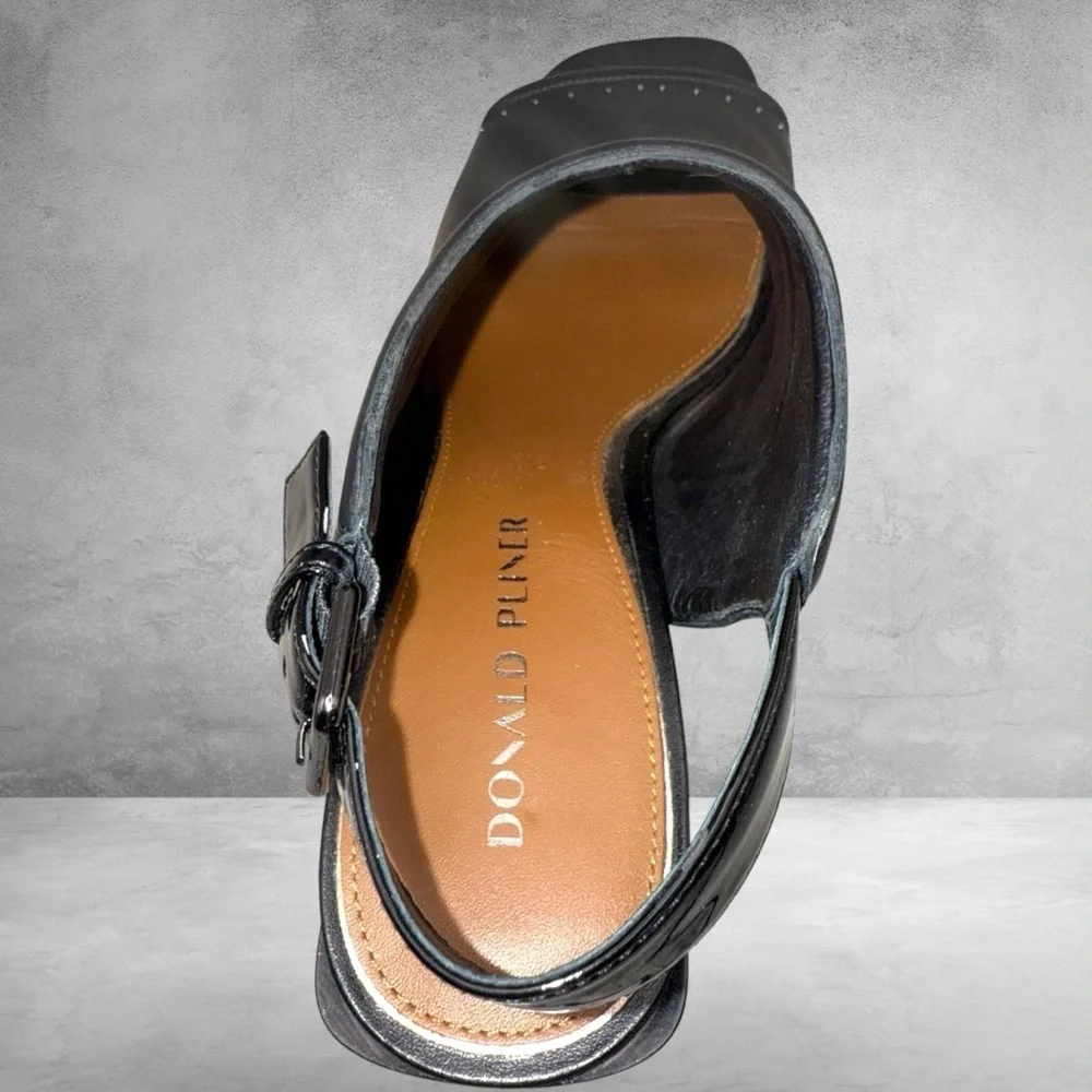 DONALD J. PLINER Penny Open Toed Slingback Mule - Women’s 10 Black